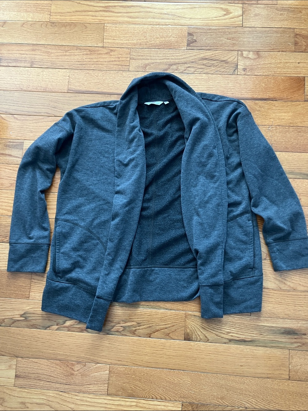 Vineyard Vines Women’s Dark Gray Open Front Sweatshirt Cardigan - XL